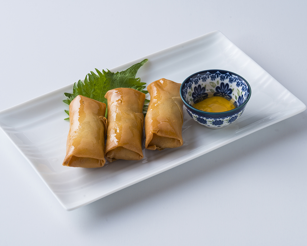 鶏と野菜の揚げ春巻き